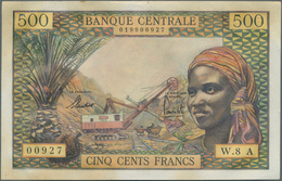 01404 Equatorial African States: Equatorial African States Letter "A" = Chad 500 Francs ND(1963), P.4a, Li - Andere - Afrika