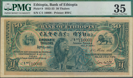 01411 Ethiopia / Äthiopien: 50 Thalers 1932 P. 9, Condition: PMG Graded 35 Choice VF. - Ethiopië