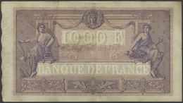 01473 France / Frankreich: 1000 Francs June 30th 1891, P.67b (Fay 36-3) With Signatures: Delmotte, D'Anfre - Other & Unclassified