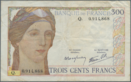 01477 France / Frankreich: 300 Francs ND P. 87, Two Pinholes, Folds And Creases, No Tears, Still Strong Pa - Other & Unclassified