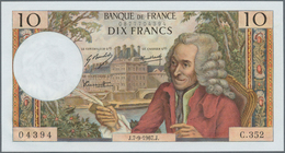 01502 France / Frankreich: 10 Francs 1967 P. 147c In Crisp Condition: UNC. - Sonstige & Ohne Zuordnung