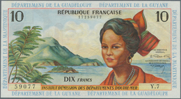 01518 French Antilles / Französische Antillen: 10 Francs ND(1964) P. 8b In Condition: AUNC. - Autres - Amérique