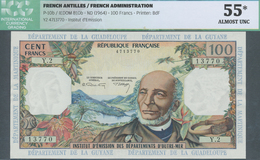 01522 French Antilles / Französische Antillen: 100 Francs ND(1964) P. 10b, In Condition: ICG Graded 55* AU - Other - America