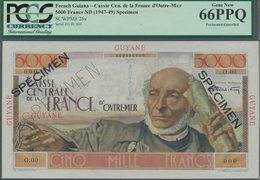 01527 French Guiana / Französisch-Guayana: Caisse Centrale De La France D'Outre-Mer 5000 Francs ND(1947-49 - Frans-Guyana