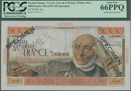 01527 French Guiana / Französisch-Guayana: Caisse Centrale De La France D'Outre-Mer 5000 Francs ND(1947-49 - Französich-Guyana