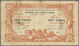 01553 French Somaliland / Französisch Somaliland: 100 Francs 1909 P. 3a Banque De L'Indochine, Stronger Us - Other - Africa