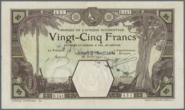 01557 French West Africa / Französisch Westafrika: Rare Issue 25 Francs 1923 DAKAR In Exceptional Conditoi - États D'Afrique De L'Ouest