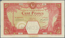 01584 French West Africa / Französisch Westafrika: Highly Rare And Possibly Unique 100 Francs 1903 PORTO-N - Westafrikanischer Staaten