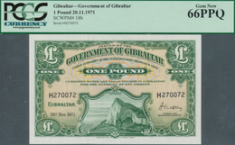 01604 Gibraltar: 1 Pound 1971 P. 18b, Condition: PMG Graded Gem New 66PPQ. - Gibraltar