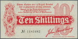 01613 Great Britain / Großbritannien: 10 Shillings ND(1914) P. 346, 4 Vertical And One Very Light Horizont - Other & Unclassified