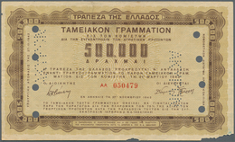 01632 Greece / Griechenland: 500.000 Drachmai 1942 Specimen P. 138s, Two Small Damages At Lower Border, Pe - Griekenland