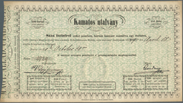 01714 Hungary / Ungarn: 100 Forint 1849 Kamatos Utalvány (Interest Paying Legal Tender Treasury Bill), P.S - Hungría