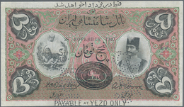 01786 Iran: Imperial Bank Of Persia 5 Toman November 28th 1910 SPECIMEN, Printed By Bradbury & Wilkinson, - Irán