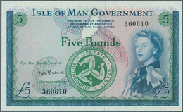 01829 Isle Of Man: 5 Pounds ND(1961) P. 26 With Only One Slight Crease At Center, Otherwise Crisp Original - Otros & Sin Clasificación