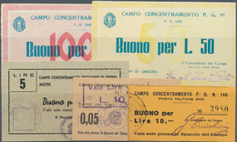 01878 Italy / Italien: Set Of 28 P.O.W. Notes Italy Containing The Following Campell Numbers: 6159 (2x In - Other & Unclassified