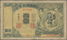 01887 Japan: 100 Yen ND P. 16A, Used With Several Folds And Creases, Minor Center Hole, Writing At Upper B - Japon