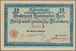 01949 Luxembourg: 25 Franken 1918 P. NL, Serie B, Without Serial Number, Condition: UNC. - Luxemburgo