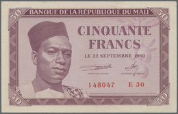 02002 Mali: 50 Francs 1960 P. 1 In Condition: UNC. - Mali