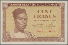 02003 Mali: 100 Francs 1960 P. 2 In Condition: AUNC. - Mali