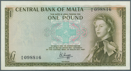 02013 Malta: 1 Pounds ND(1969) P. 29a, Crisp And Colorful Condition: AUNC. - Malte