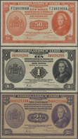 02054 Netherlands Indies / Niederländisch Indien: Set With 7 Banknotes Series 1943 Comprising 50 Cent, 1, - Indie Olandesi