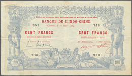 02084 New Caledonia / Neu Kaledonien: 100 Francs 1914 Noumea Banque De L'Indochine P. 17, Dated 11.03.1914 - Nouméa (Nieuw-Caledonië 1873-1985)