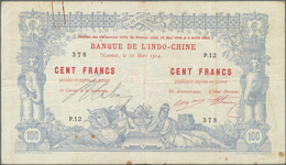 02090 New Caledonia / Neu Kaledonien: 100 Francs 1914 Noumea Banque De L'Indochine P. 17, Dated 10.03.1914 - Nouméa (New Caledonia 1873-1985)