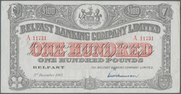 02139 Northern Ireland / Nordirland: 100 Pounds 1963 P. 131c, Belfast Banking Company, Used With Light Fol - Other & Unclassified