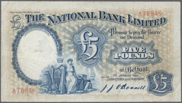 02141 Northern Ireland / Nordirland: 5 Pounds 1949 P. 159, The National Bank Limited, Used With Folds And - Autres & Non Classés