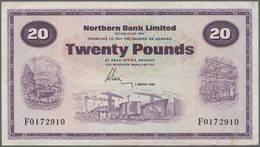 02145 Northern Ireland / Nordirland: 20 Pounds 1981 P. 190b, Northern Bank Limited, Used With Several Fold - Sonstige & Ohne Zuordnung