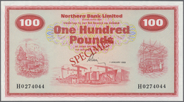 02147 Northern Ireland / Nordirland: 100 Pounds 1980 Specimen P. 192s, Northern Bank Limited, Only A Very - Otros & Sin Clasificación