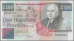 02149 Northern Ireland / Nordirland: 100 Pounds 1990 P. 197a, Northern Bank Limted, Only Light Creases At - Other & Unclassified