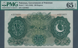 02180 Pakistan: 100 Rupees ND(1948) P. 7 In Condition: PMG Graded 65 GEM UNC EPQ. - Pakistan