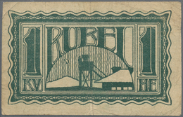 02280 Russia / Russland: POW Camp IRKUTSK 1 Ruble ND, P.NL (Adamovsky 3.2.1), Stained Paper With Several F - Russie
