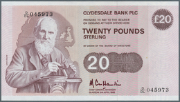 02326 Scotland / Schottland: Clydesdale Bank PLC 20 Pounds 1985 P. 215b, One Light Dint And One Small Stai - Sonstige & Ohne Zuordnung