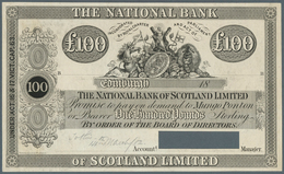 02329 Scotland / Schottland: The National Bank Of Scotland Limited 100 Pounds ND(1882) P. 243p, Signature - Otros & Sin Clasificación