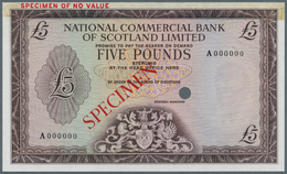 02333 Scotland / Schottland: National Commercial Bank Of Scotland Limited 5 Pounds ND Color Trial P. 272ct - Otros & Sin Clasificación