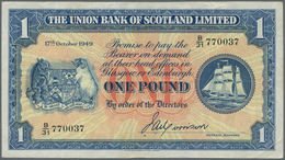 02345 Scotland / Schottland: 1 Pound 1949 P. 816a, Used With Light Folds And Creases But Without Holes Or - Sonstige & Ohne Zuordnung
