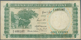 02360 Sierra Leone: 1 Leone ND P. 1 In Used Condition With Folds And Stain In Paper, Condiiton: F To F+. - Sierra Leona