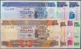 02379 Solomon Islands: Larger Lot Of 60 Pcs Containing Different Issues, Years, Signatures From 2 To 50 Do - Isla Salomon