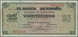 02419 Spain / Spanien: 25 Pesetas 1938 P. 111a, In Condition: UNC. - Sonstige & Ohne Zuordnung