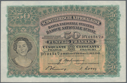 02465 Switzerland / Schweiz: Set Of 2 Notes Containing 50 Franken 1941 P. 34e (VF) And 100 Franken 1924 P. - Switzerland