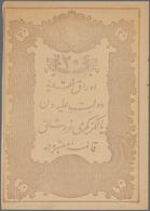 02510 Turkey / Türkei: Banque Impériale Ottomane 20 Kurus AH 1293-1295 (1876-1878) With Toughra Of Abdul H - Turkije