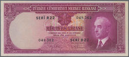 02530 Turkey / Türkei: 1 Lirasi L. 1930 (1940-1944) "?nönü" - Interim Issue, P.135 In Almost Perfect Condi - Türkei