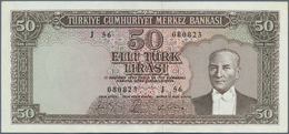 02554 Turkey / Türkei: 50 Lira L. 1930 (1951-1965), P.175, Excellent Condition With A Soft Vertical Bend A - Turquia