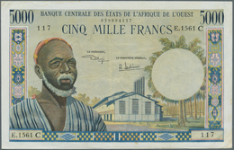 02616 West African States / West-Afrikanische Staaten: 5000 Francs ND Letter "C" For Burkina Faso P. 304C, - États D'Afrique De L'Ouest