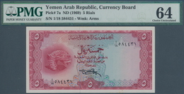 02617 Yemen / Jemen: 5 Rials ND(1969) P. 7a, Condition: PMG Graded 64 Choice UNC. - Yémen