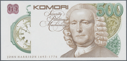 02652 Testbanknoten: Test Note KOMORI Currency Technology, Portrait "John Harrison", Uniface Print Intagli - Fictifs & Spécimens