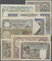 02709 Algeria / Algerien: Large Lot Of 344 Banknotes From Algeria And Tunisia, Containing Many Different I - Algerije