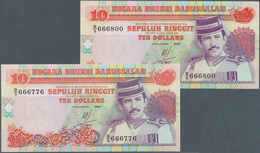02733 Brunei: Set With 25 Banknotes 10 Ringgit 1995, P.15 With Consecuticve Serial Numbers From 666776 To - Brunei